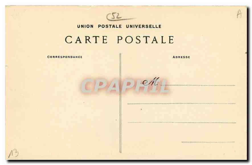 CPA La Haute Marne Cirey sur Blaise Interieur du Chateau La Chapelle  — Rückseite
