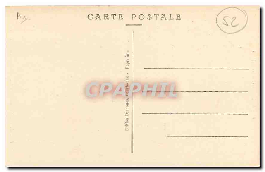 CPA Bourbonne les Bains Parc du Casino Ruines Gallo-Romaines  — Rückseite
