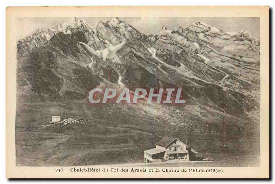 CPA Chatel Hotel du Col des Aravis et la Chaine de L'Etale 