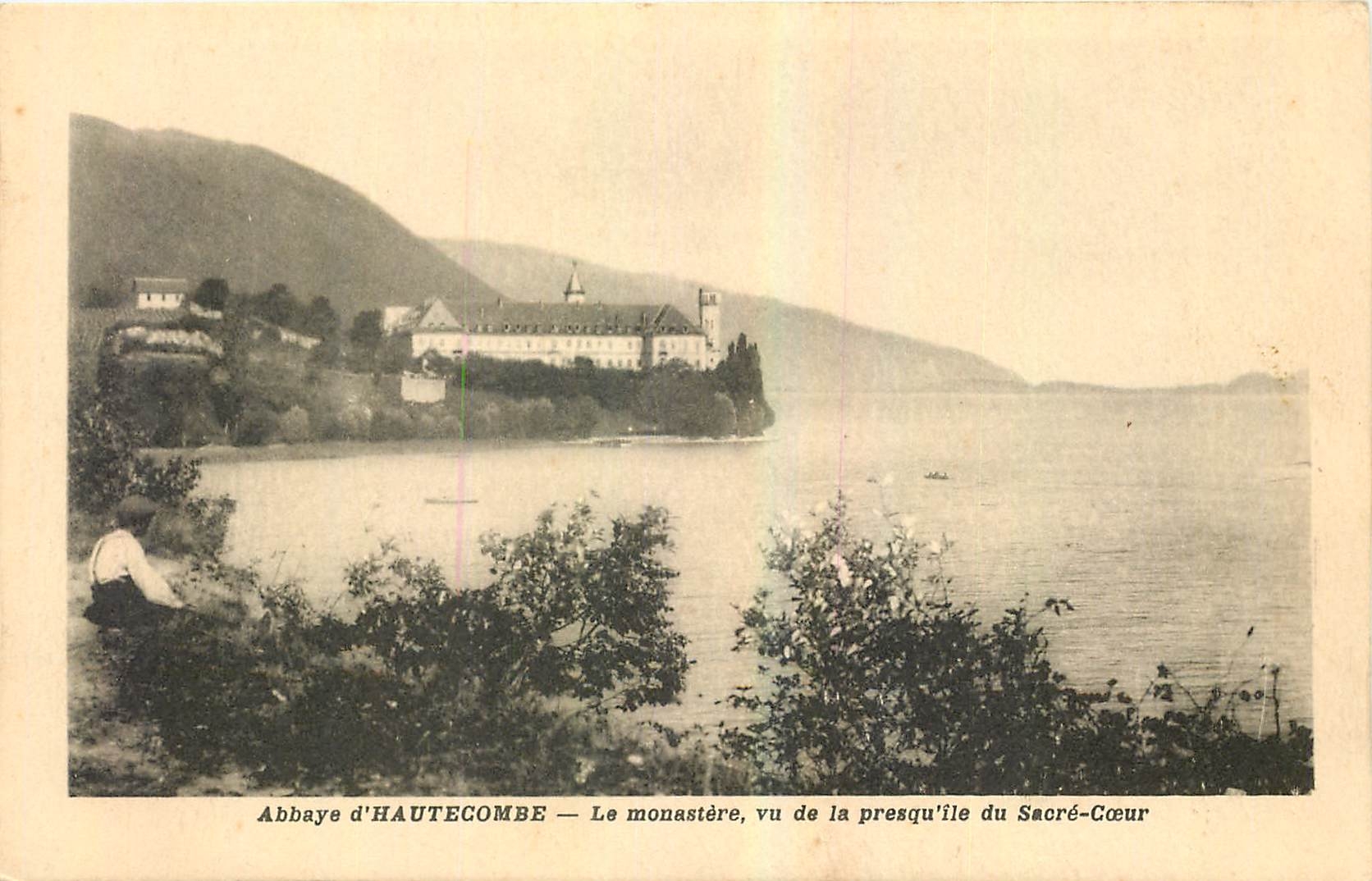 CPA Abbaye d'Hautecombe Le Monastere vu de la presquille du Sacre Coeur 