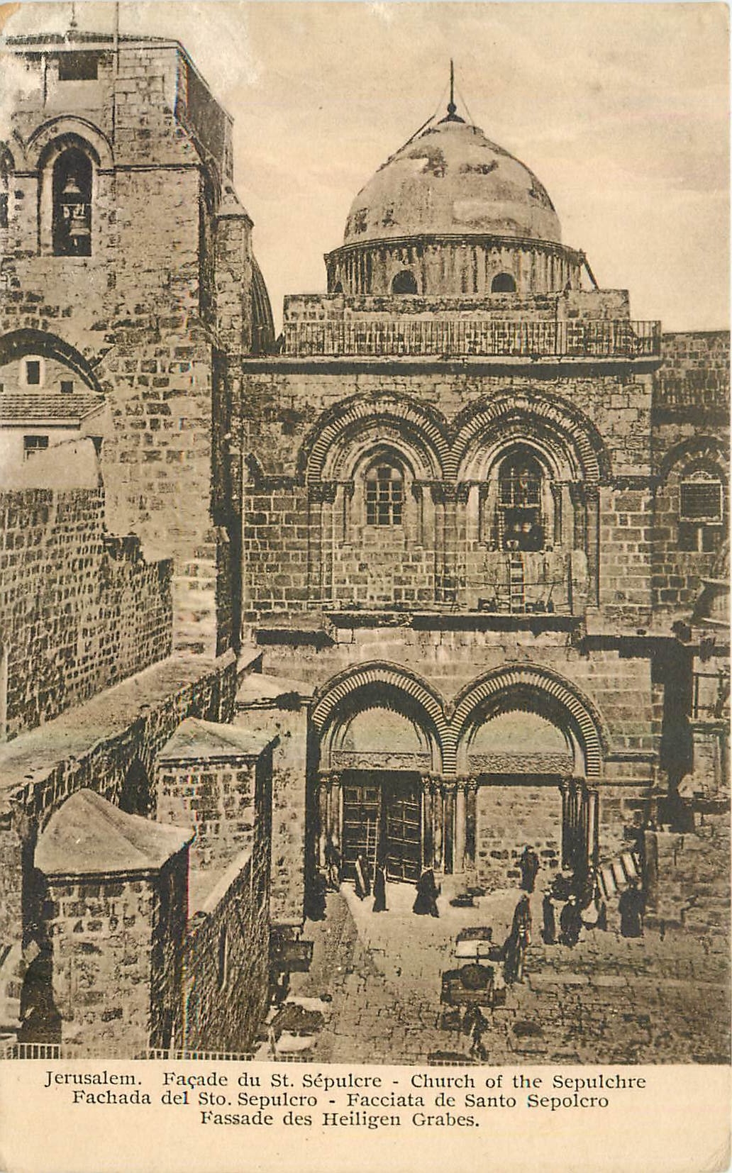 CPA Jerusalem Facade du St Sepulcre 