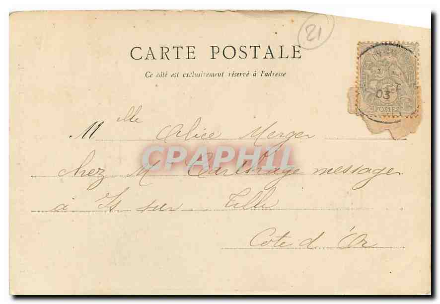 CPA Dijon Puits de Moise Zacharie Daniel et Isaie  — Rückseite
