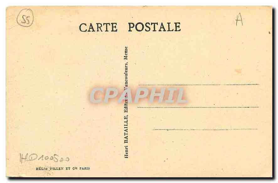 CPA Vaucouleurs Restitution de l'ancien Chateau de Gombervaux  — Rückseite