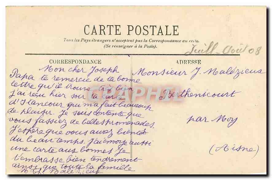 CPA L'Auvergne Interieur d'une Maison auvergnale  — Rückseite