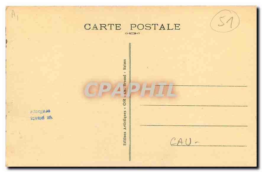 CPA Chalons sur Marne Notre Dame de Vaux  — Back