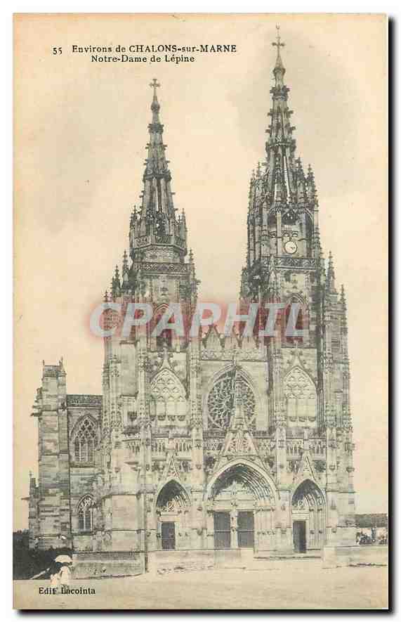 CPA Environs de Chalons sur Marne Notre Dame de Lepine 