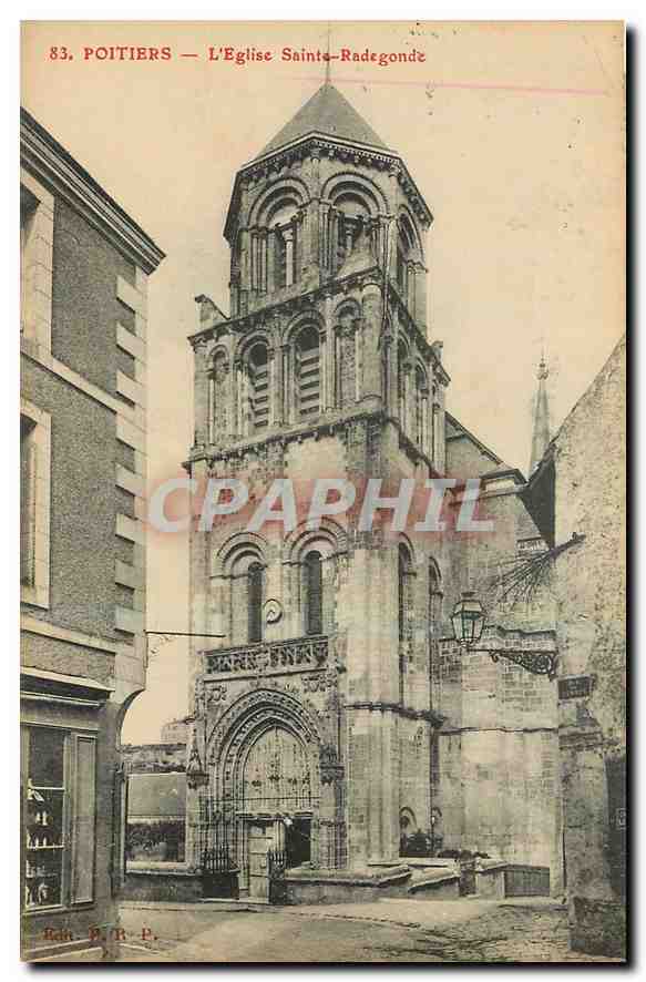 Poitiers — L'Église Sainte-Radegonde — éditeur P. R. P.