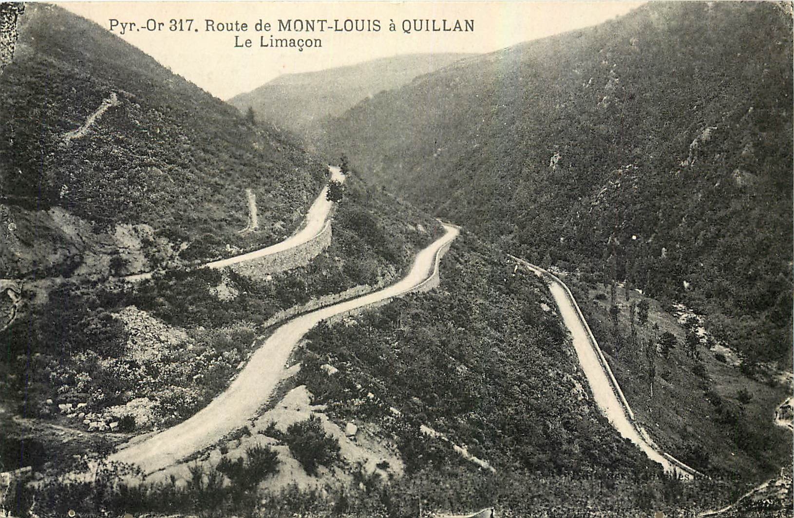 CPA Pyr Or Route de Mont Louis a Quillan Le Limacon 