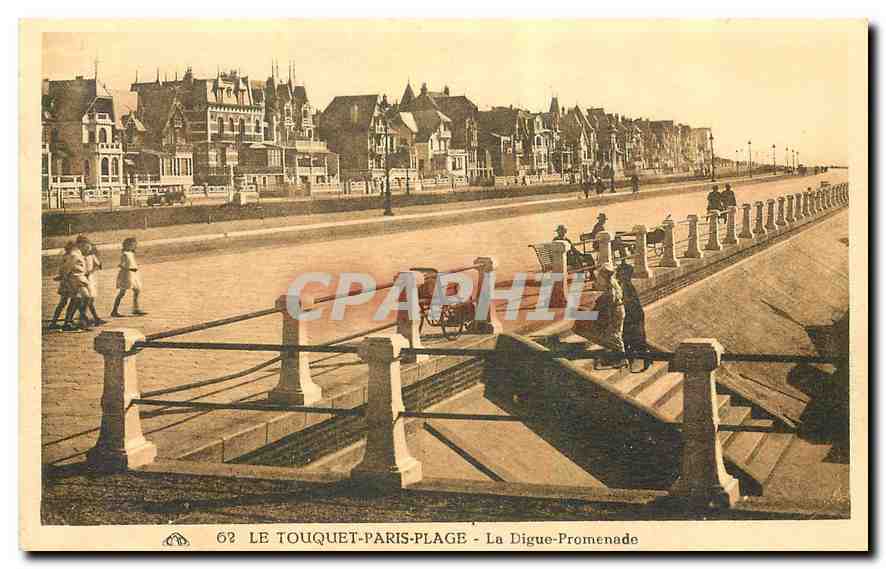 CPA Le Touquet Paris Plage La digue promenade