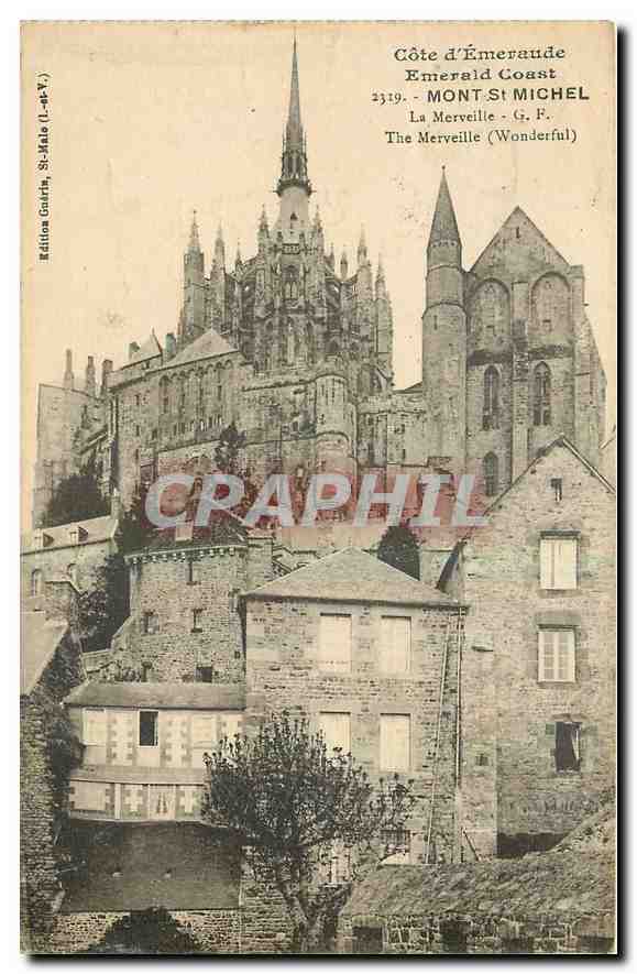 Mont Saint-Michel — Côte d'Émeraude, G. F. — Édition Graitin, St-Male (L.-M.-V.)
