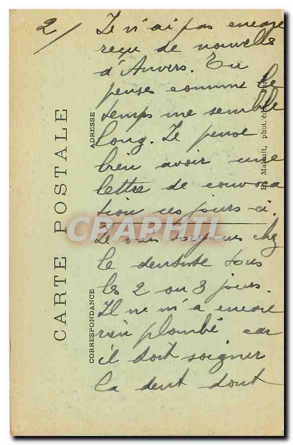 CPA Fontenay aux Roses La Fosse Bazin  — Rückseite