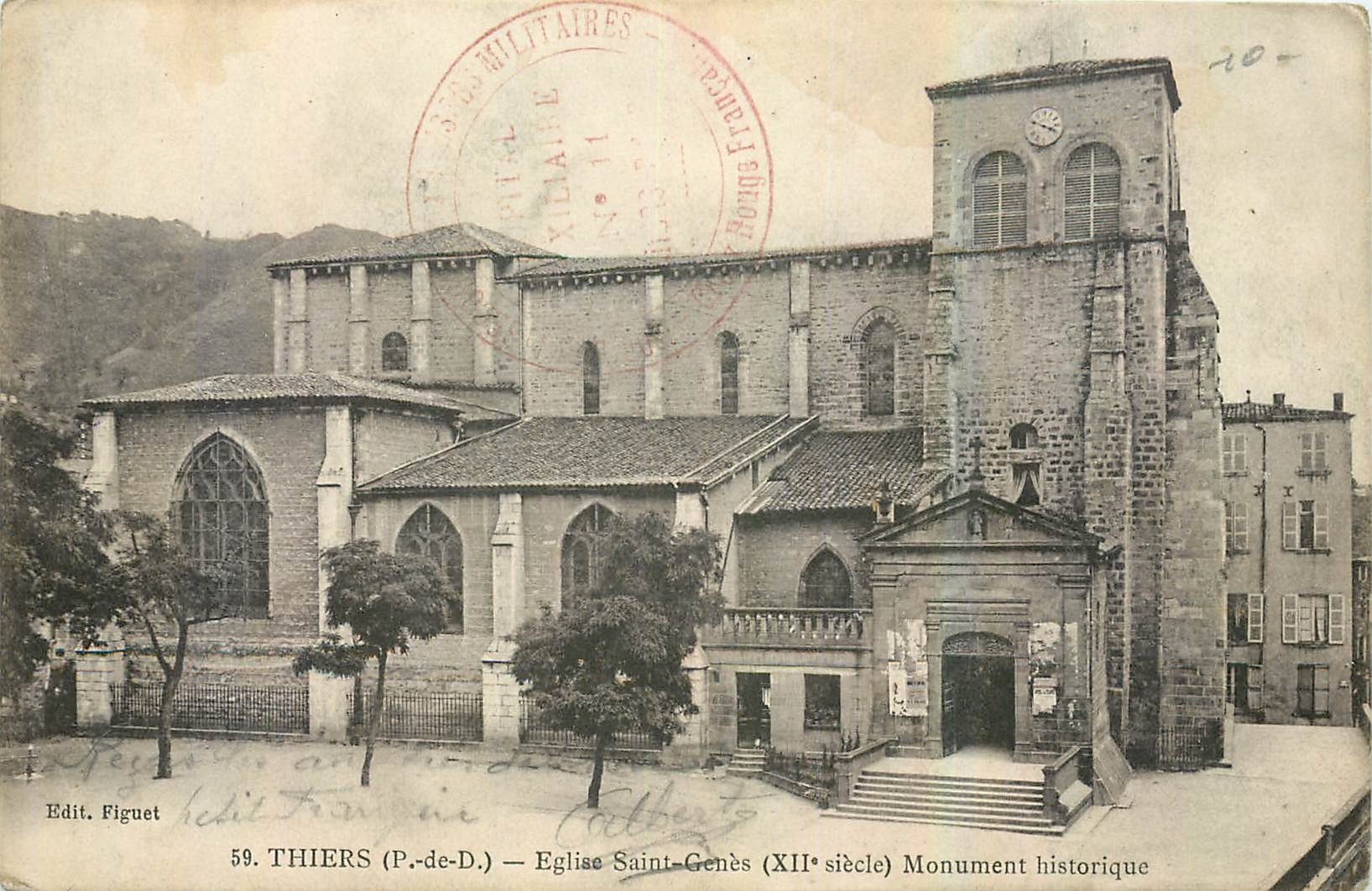 CPA Thiers P de D Eglise Saint Genes Monument historique 