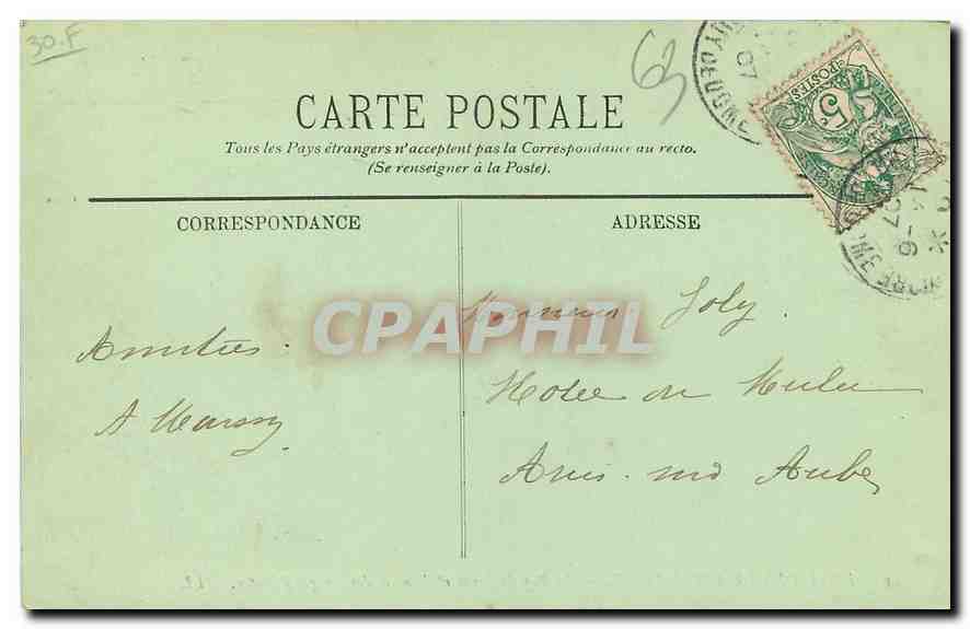 CPA Environs du Mont Dore Le Puy de Sancy et l'Entree des Gorges d'Enfer Vaches — Verso