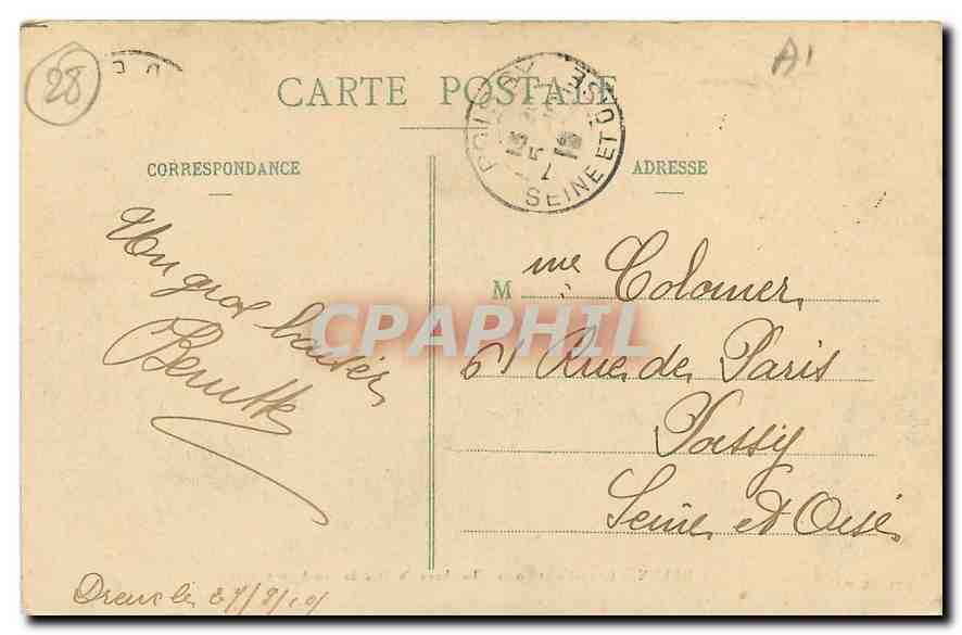 Dreux - Chapelle St-Louis - Tombeau du Duc de Penthièvre — Verso