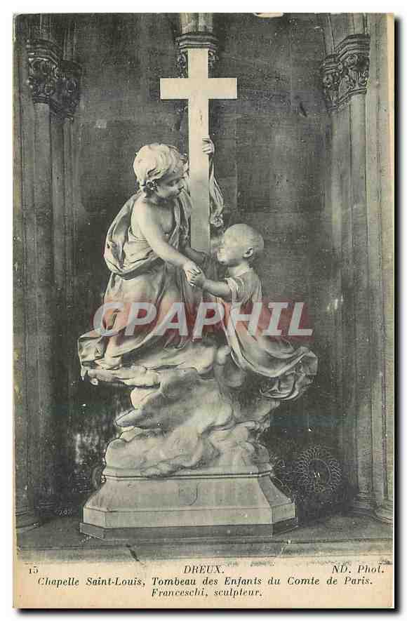 Chapelle Saint-Louis — Tombeau des Enfants du Comte de Paris — DREUX, sculpteur