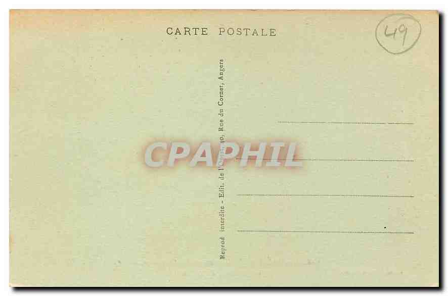 CPA Chateau de Montsoreau Grand Salle  — Rückseite