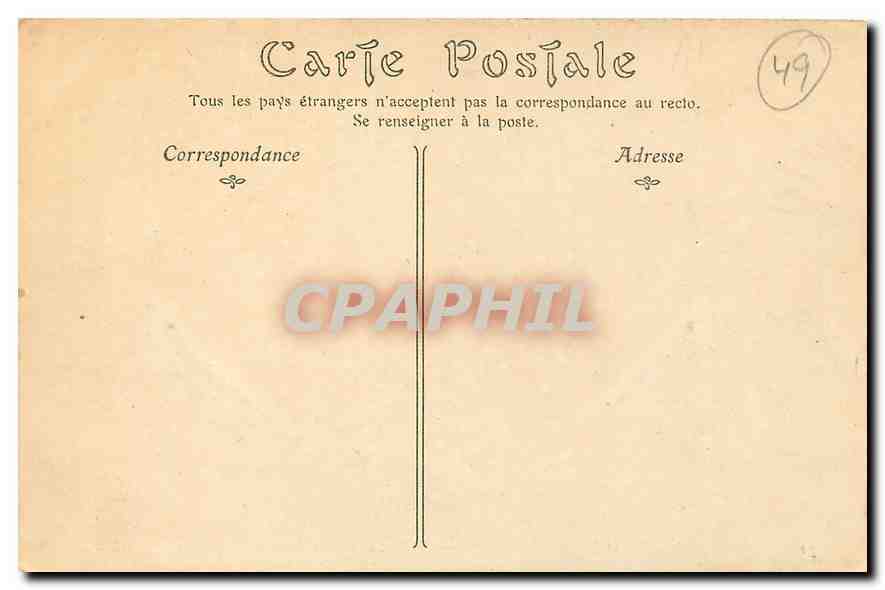 CPA Fontevrault Maine et Loire Cloitre Entree de la Salle Capitualire  — Verso