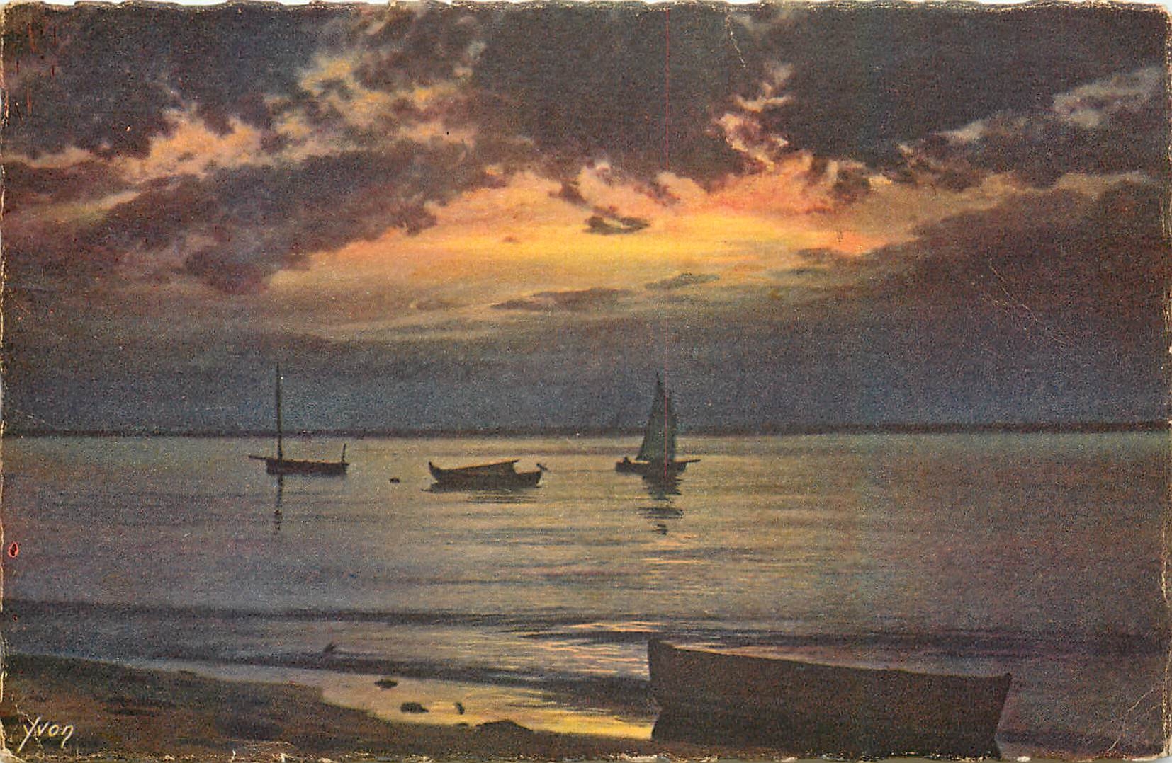 CPA Cote d''Argent Arcachon Gironde Feerie de erepusculle 