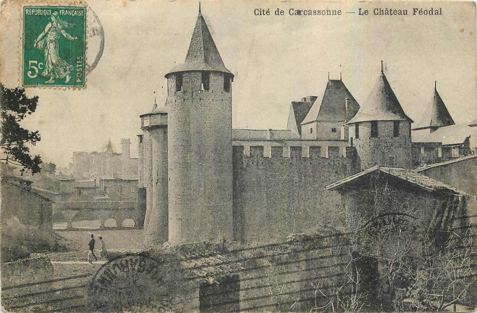 CPA Cite de Carcassonne Le Chateau Feodal 