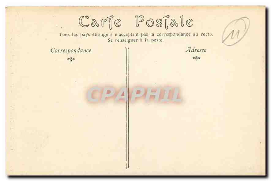 CPA Cite de Carcassonne Descente de la Barbacane  — Rückseite