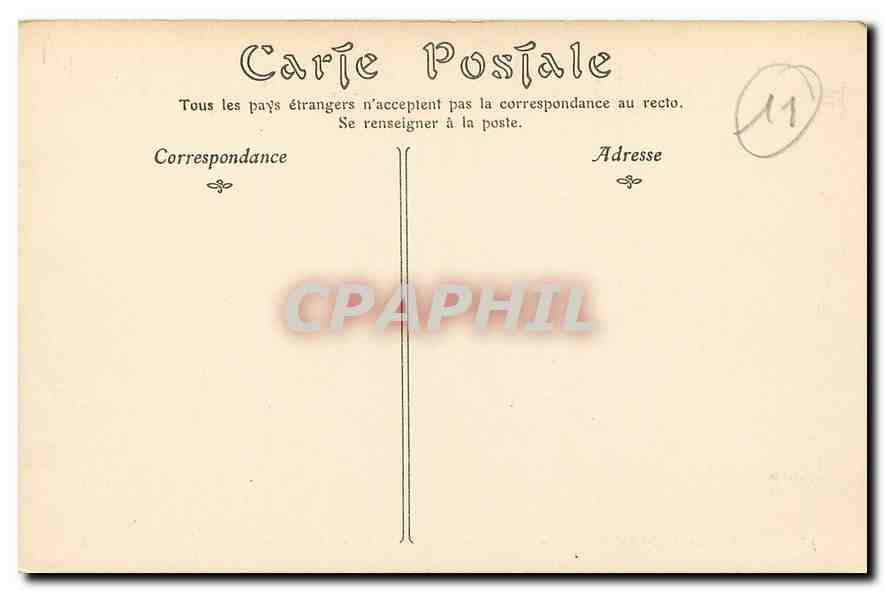 CPA Cite de Carcassonne Saint Nazaire Salle des Gardes  — Rückseite