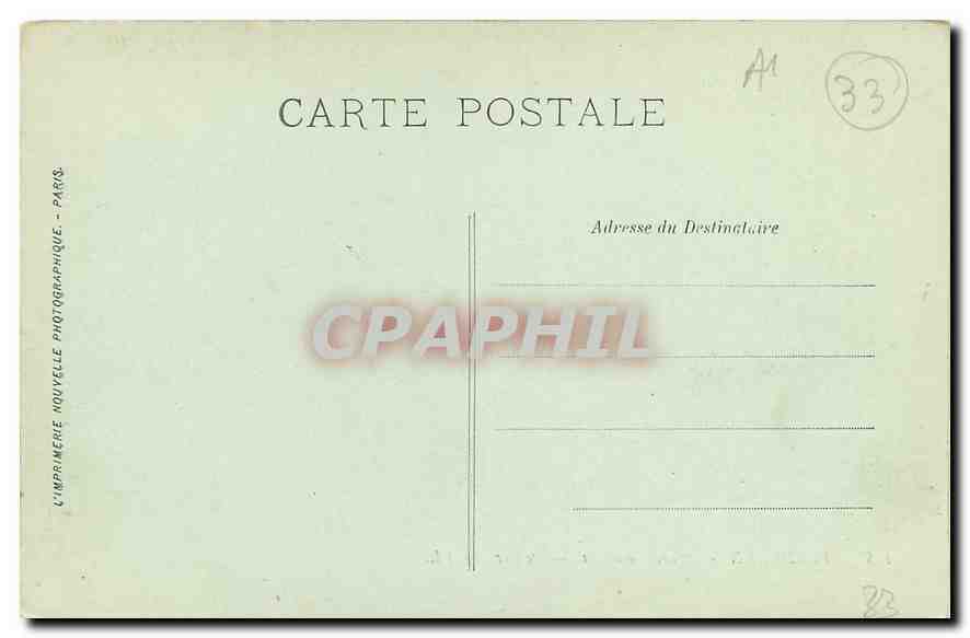 CPA Bordeaux Parc Bordelais Le Lac  — Verso
