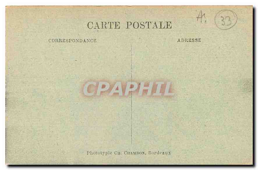 CPA Bordeaux Le Pont  — Verso