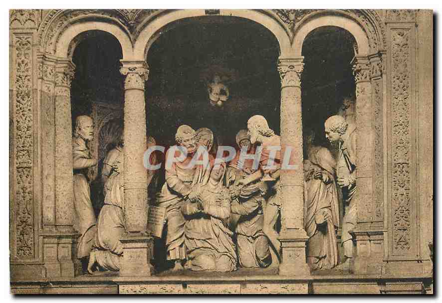 CPA Les Saints de Solesmes Le trepas de la Vierge 