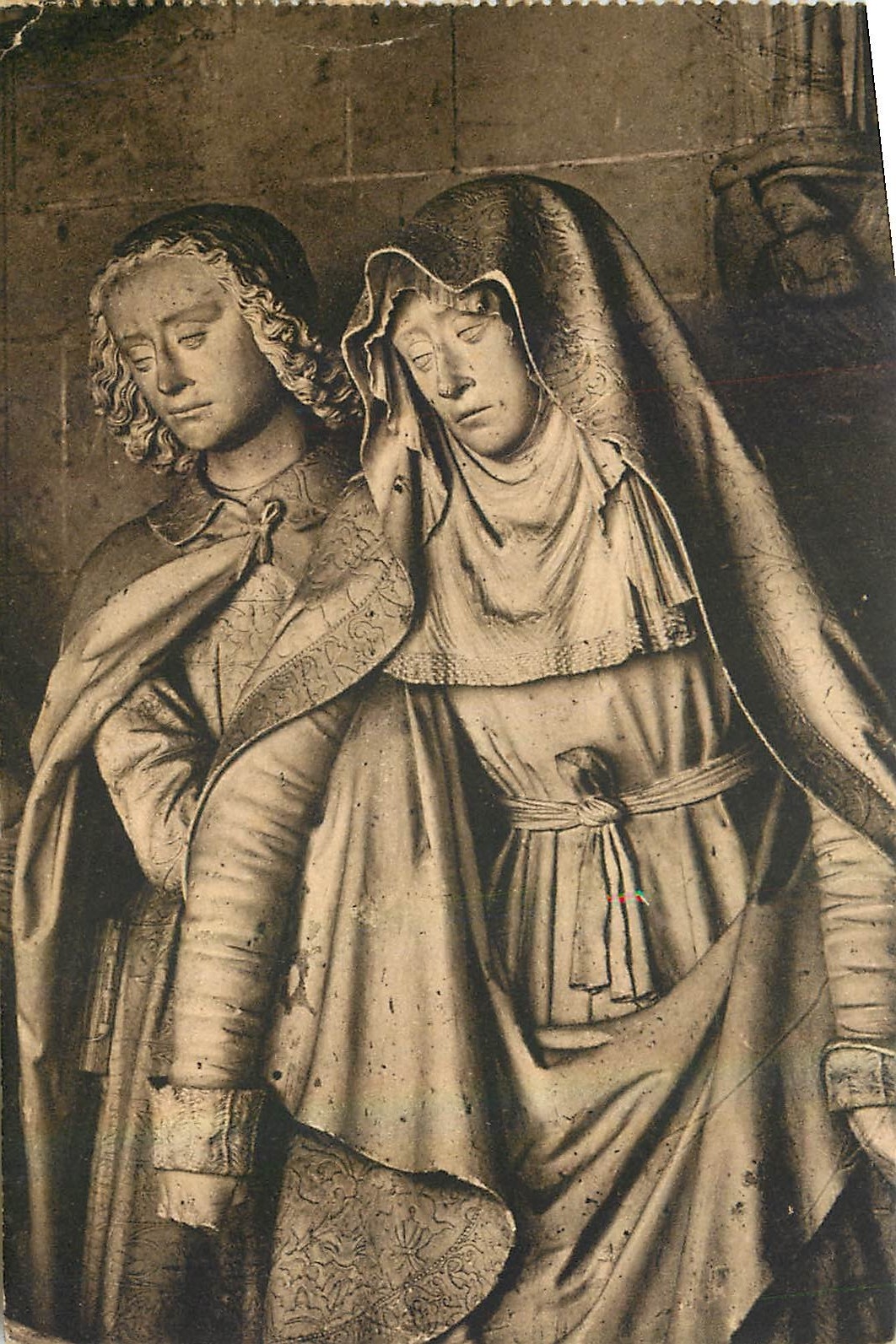 CPA Les Saints de Solesmes Notre Dame et Sint Jen au tombeau du Christ 