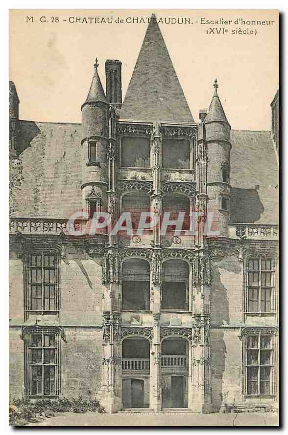 CPA Chateau de Chateaudun Escalier d'honneur 