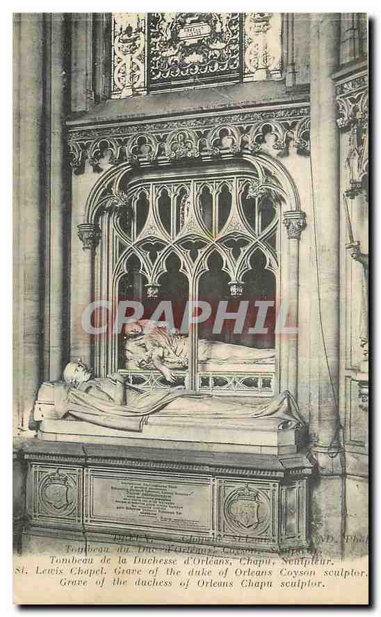 Tombeau de la Duchesse d'Orléans — St. Lewis Chapel — Chapu sculpteur