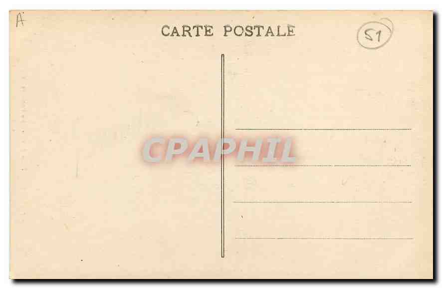 CPA Reims Place d'Erlon La fontaine Sube — Verso
