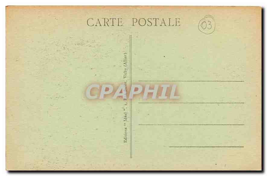 CPA Moulins Le Square de la Gare Le Bassin  — Rückseite
