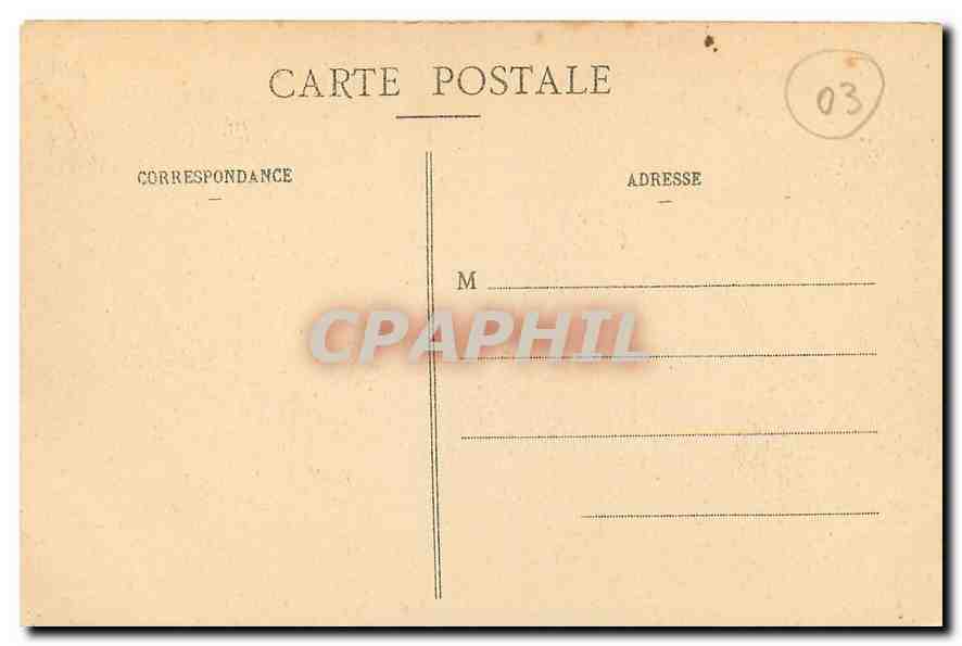CPA Moulins Mal Coiffe et Cathedrale  — Rückseite