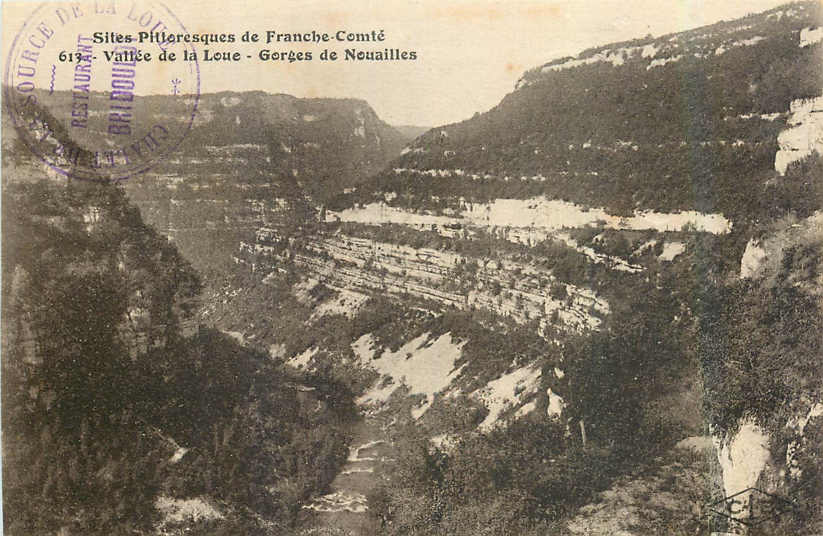 CPA Sites Pittoresque de Franche Comte Vallee de la Loue Gorges de Nouailles 
