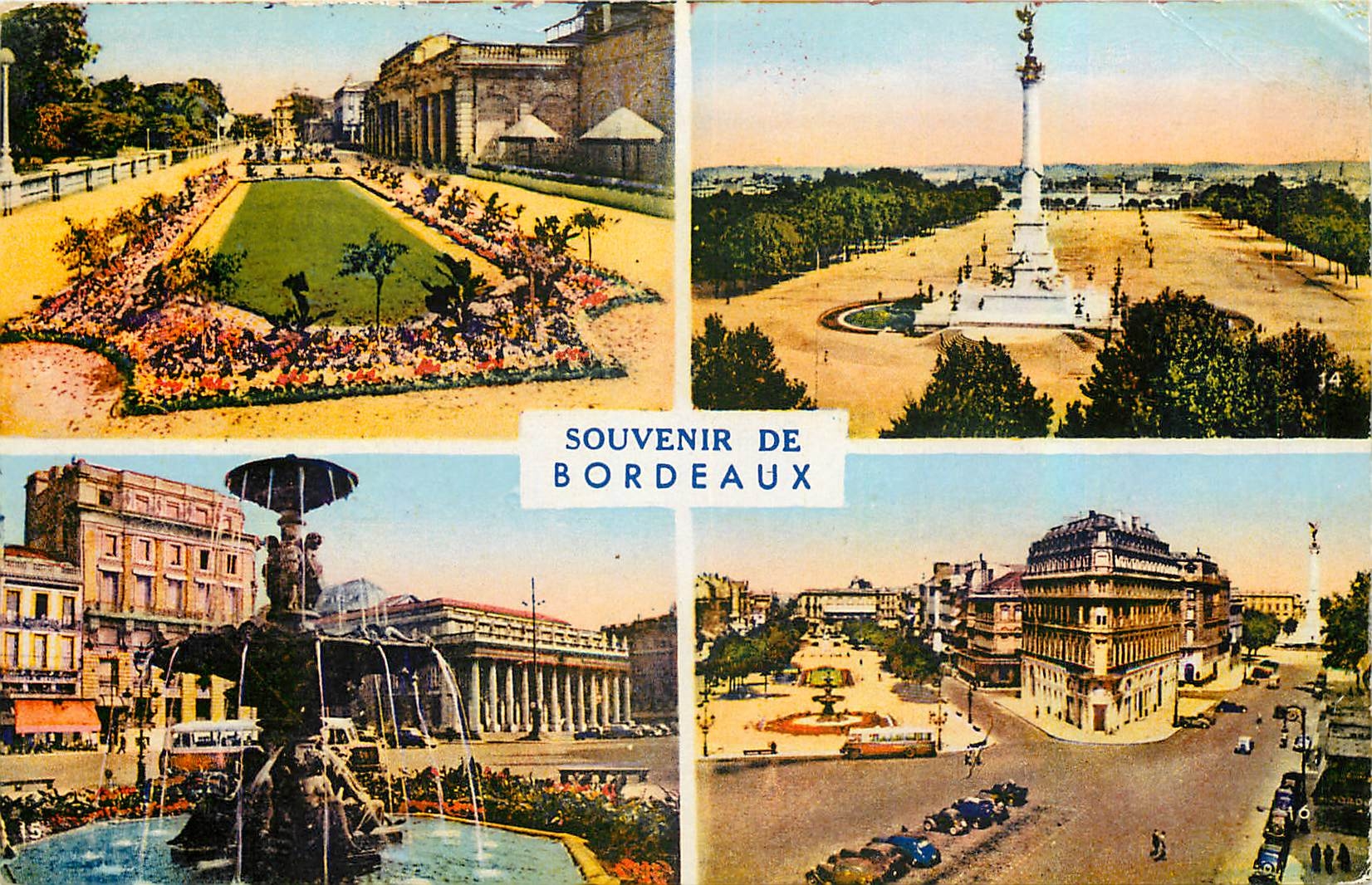 CPA Souvenir de Bourdeaux 