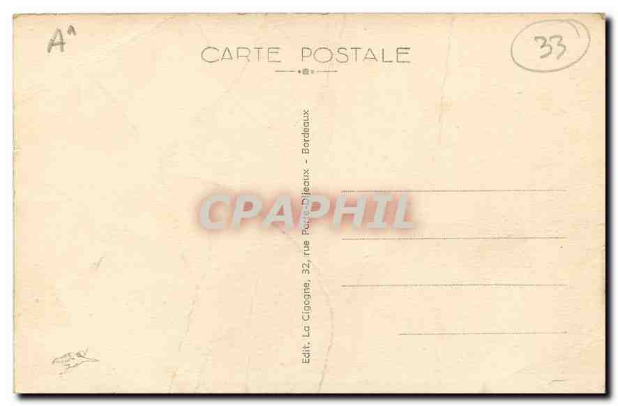 CPA Bordaeux La Cathedrale et la Tour Pey Berland  — Verso