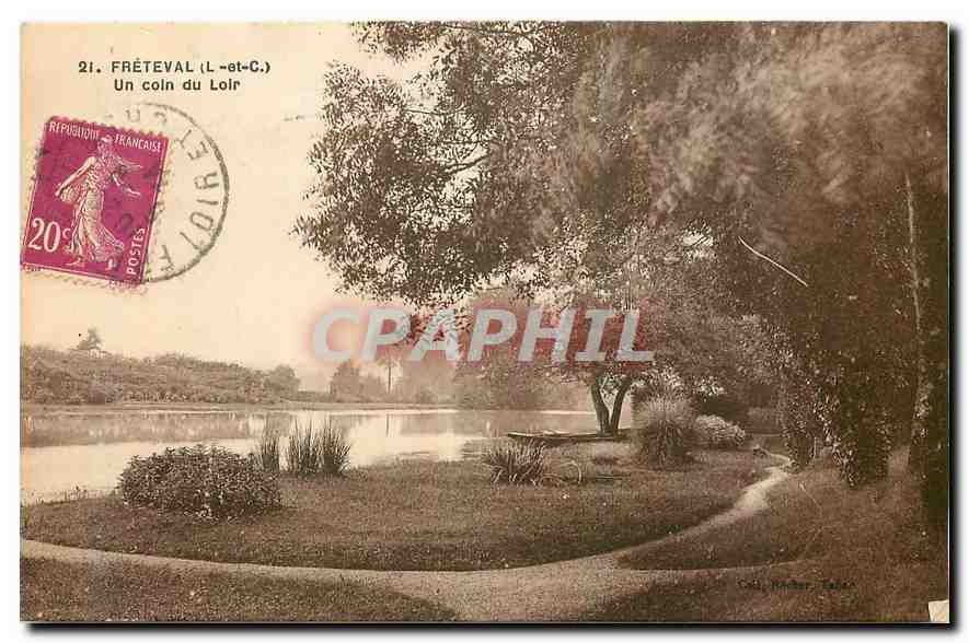 Fréteval (Loir-et-Cher) — Un coin du Loir — Édit. N. Carroult, St-Symphorien-Tours