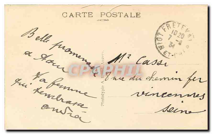 CPA Tours I et L Le Pont Wilson et la Loire  — Rückseite