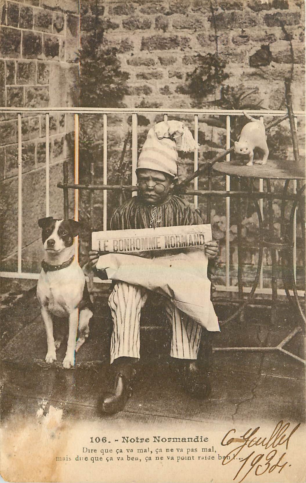 CPA Notre Normandie Enfant Le bonhomme Normand Folklore