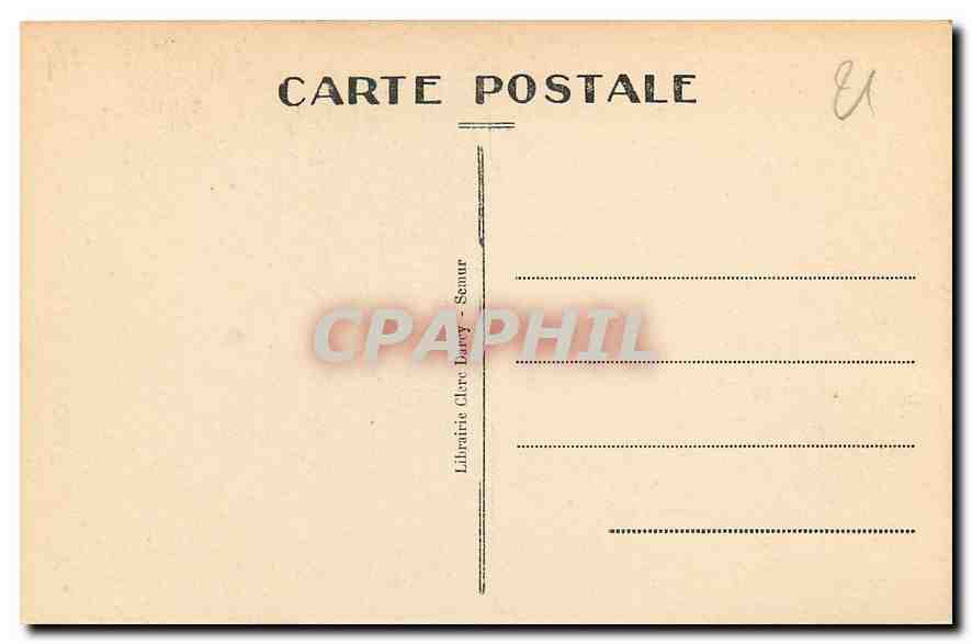 CPA Semur Interieur de l'Eglise bas cote gauche  — Rückseite