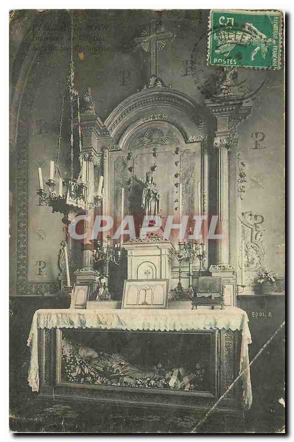 CPA Villers Les Pots Interieur de l'eglise Chapelle Ste Philiosophe