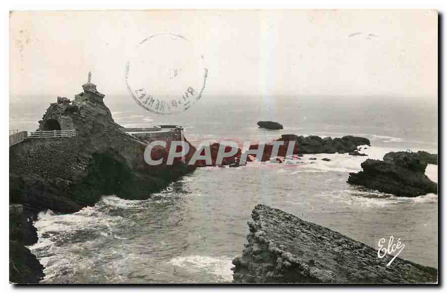 CPA Biarritz Basses Pyr Le Rocher de la Vierge 