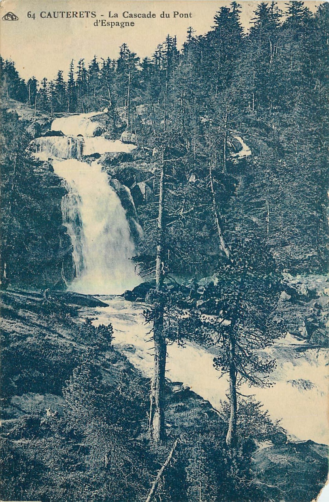 CPA Cauterets La Cascade du Pont d'Espagne 