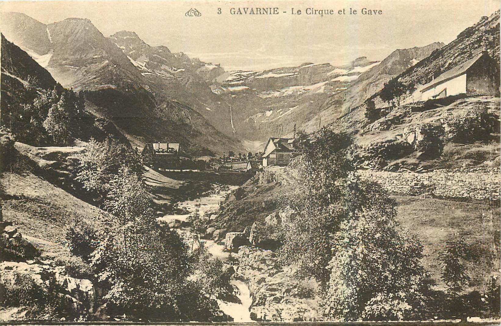 CPA Gavarnie Le Cirque et le Gave 