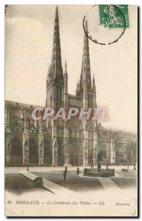 CPA Bordeaux La Cathedrale Les Fleches 