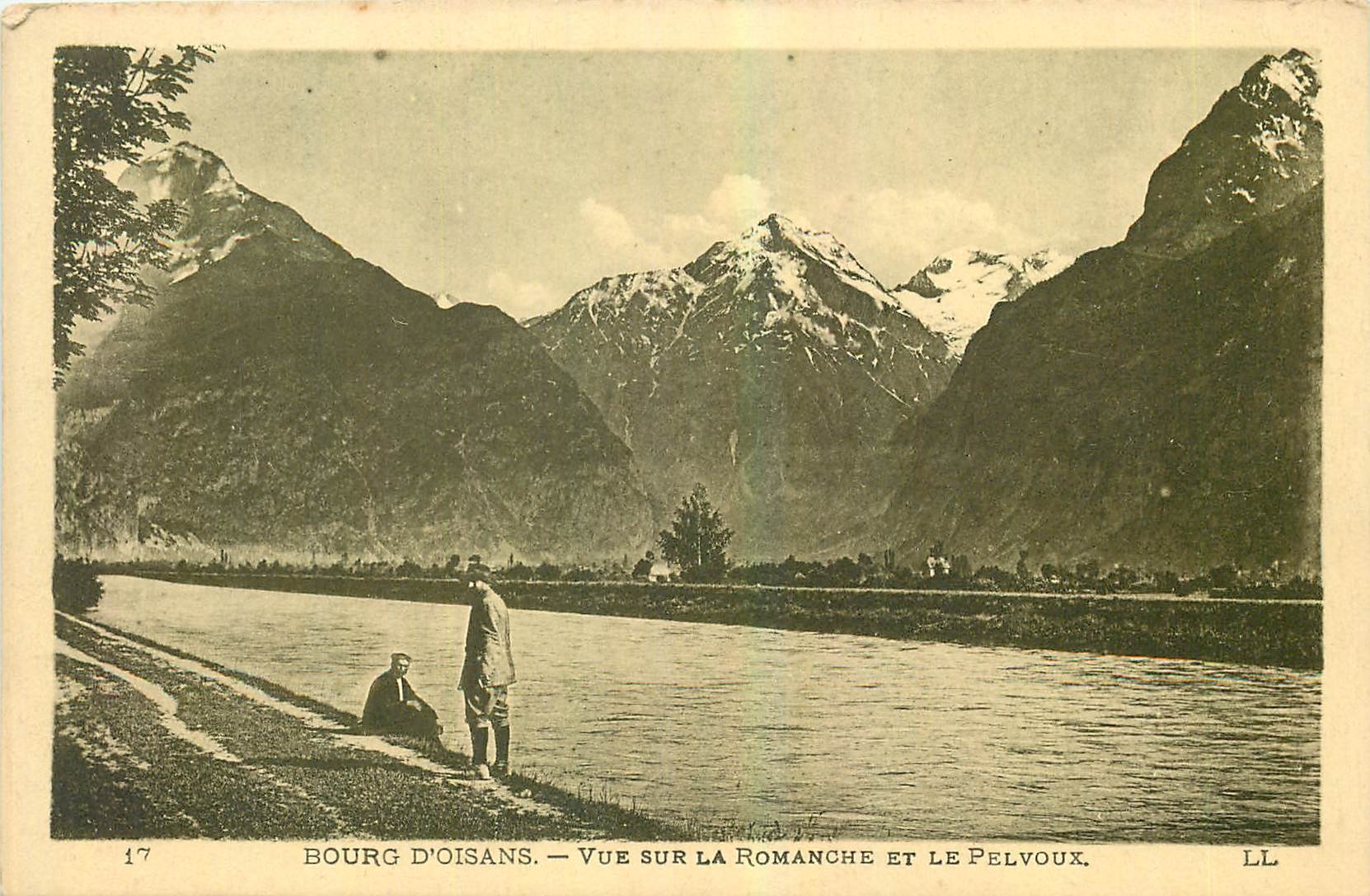 CPA Bourg d'Oisans Vue sur la Romance et le Pelvoux 