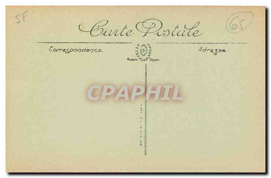 CPA Tarbes Le Cloitre au Jardin Massey  — Verso