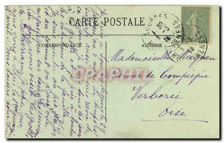 CPA Lourdes — Verso
