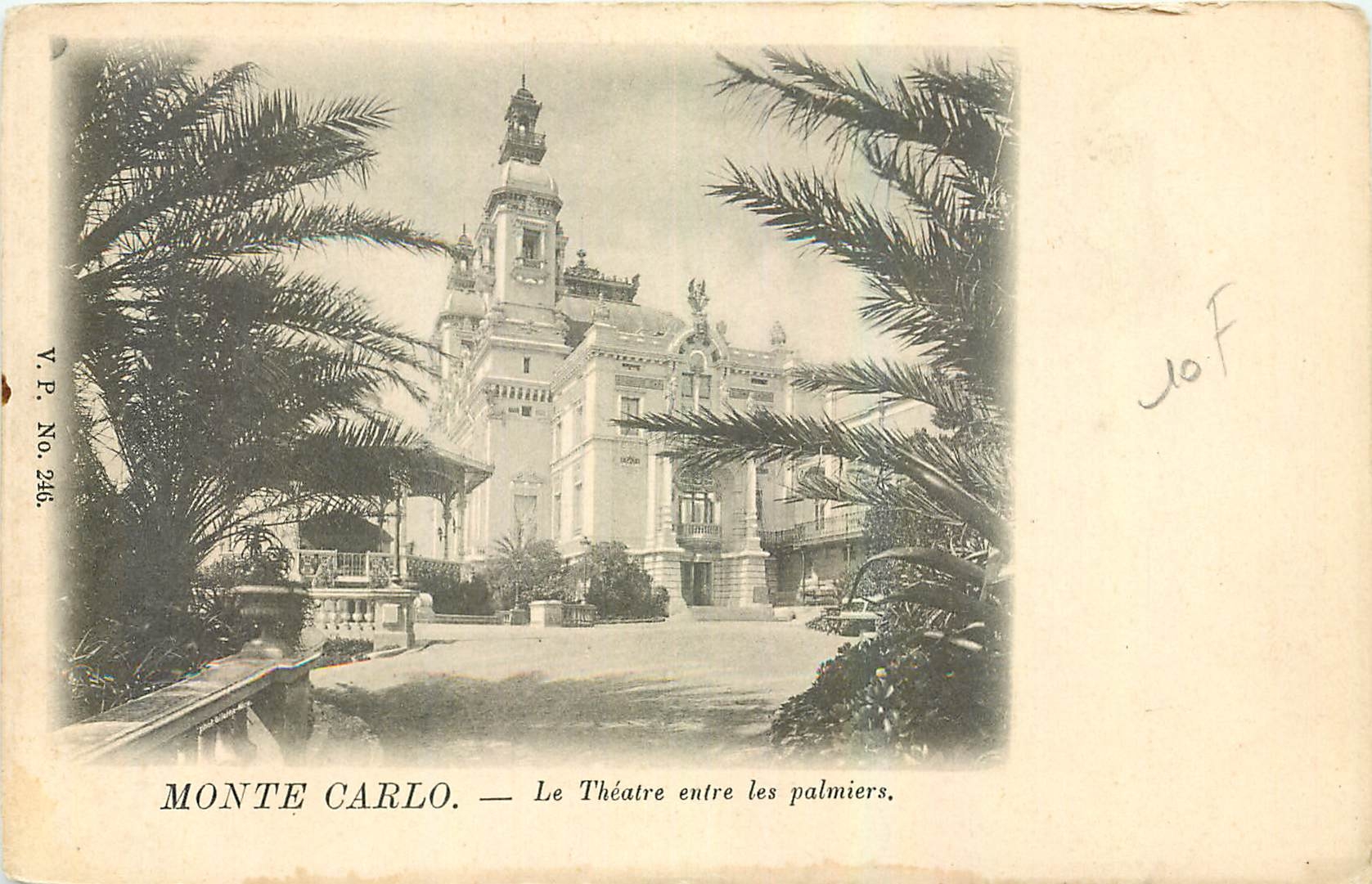 CPA Monte Carlo Le Theatre entre les palmiers 